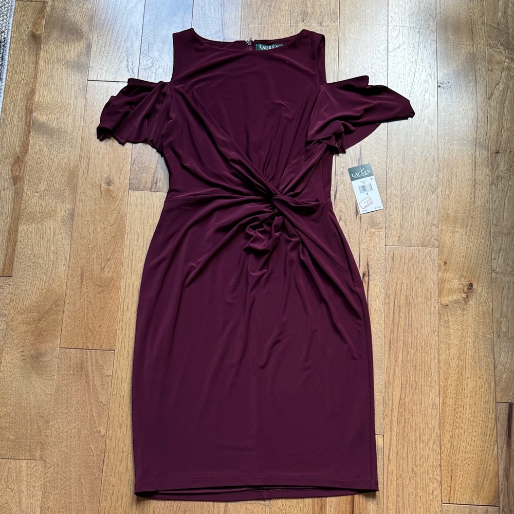 Ralph Lauren Burgundy Dress